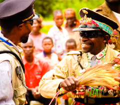 men dancing a local dance